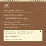  Vòng Tay Hổ Phách Cognac Dây Nút Ngang (7 Hạt) 