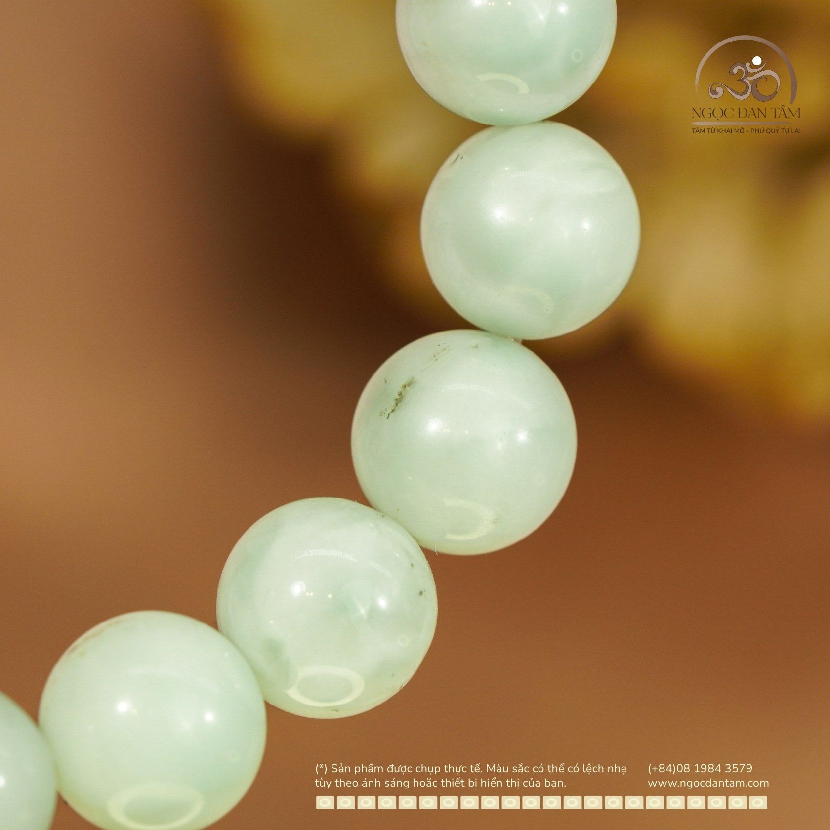  Vòng Tay Đá Angelite 10mm 2A 