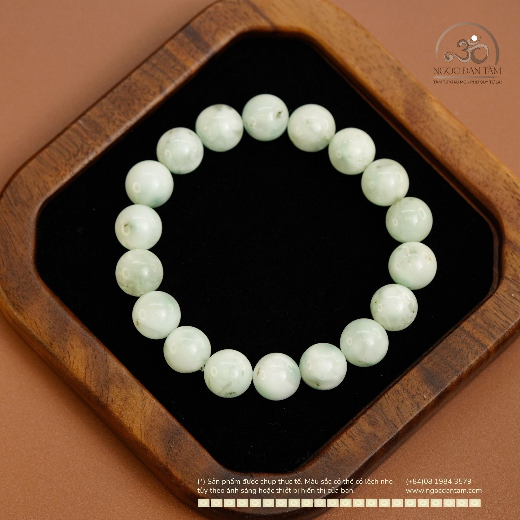  Vòng Tay Đá Angelite 10mm 2A 