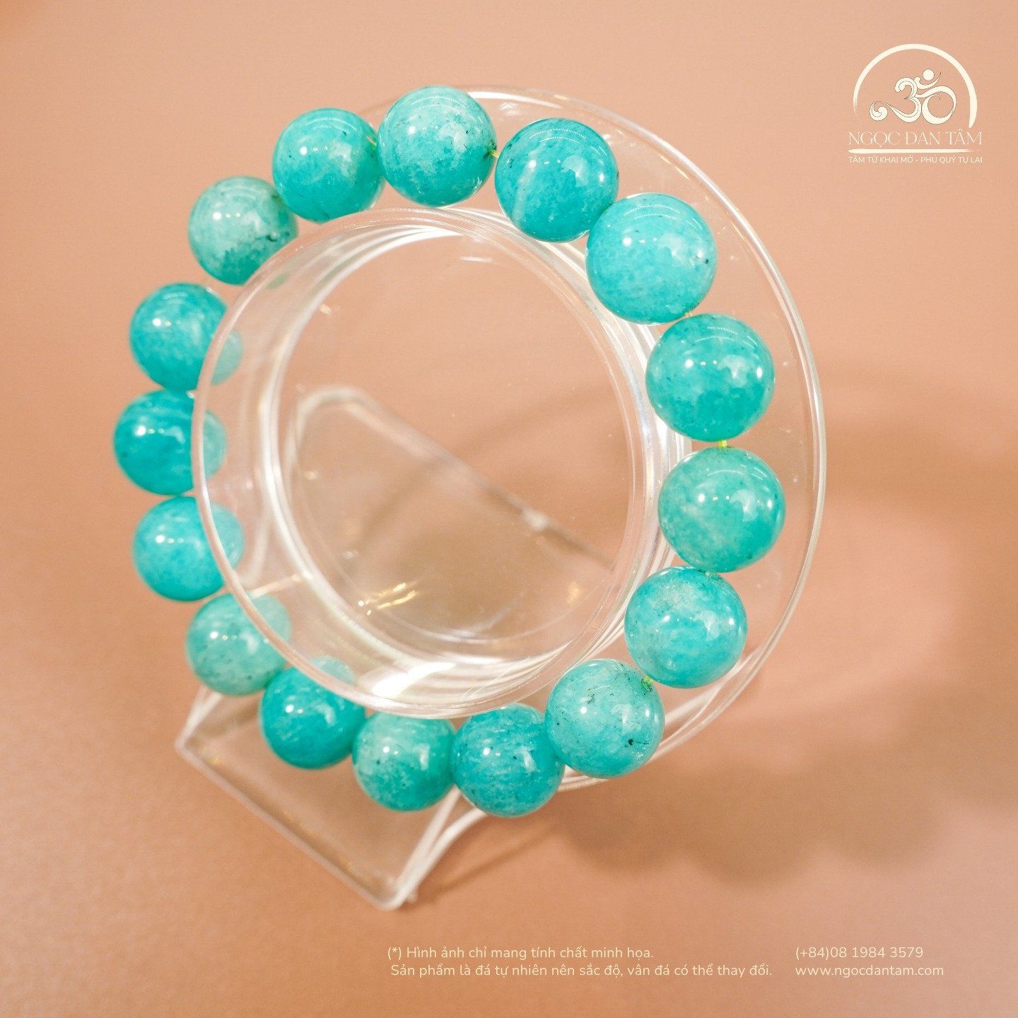  Vòng Tay Đá Amazonite 10mm 4A 