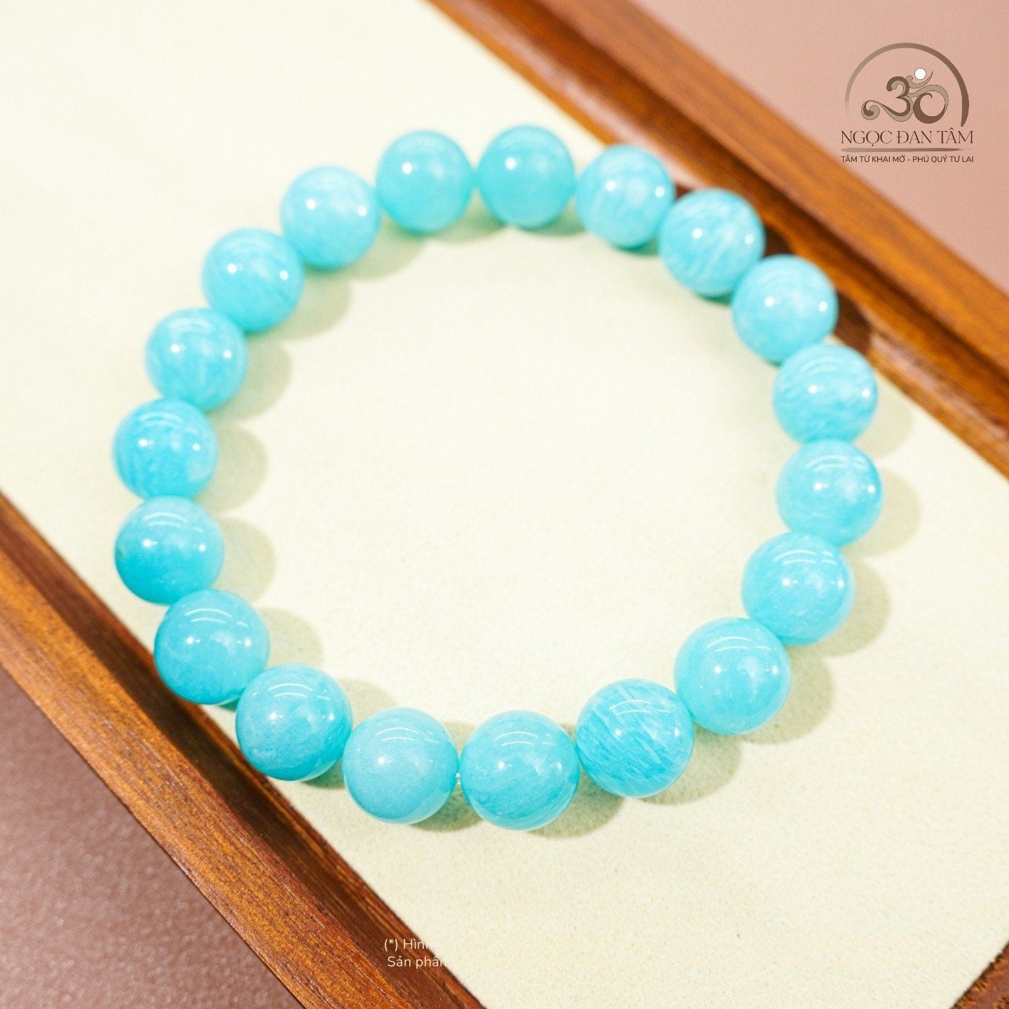  Vòng Tay Amazonite Vân Trắng 10mm 5A 