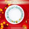 Vòng Tay Angelite 9mm 4A Phối Charm Ngọc Bích Hồ Lô