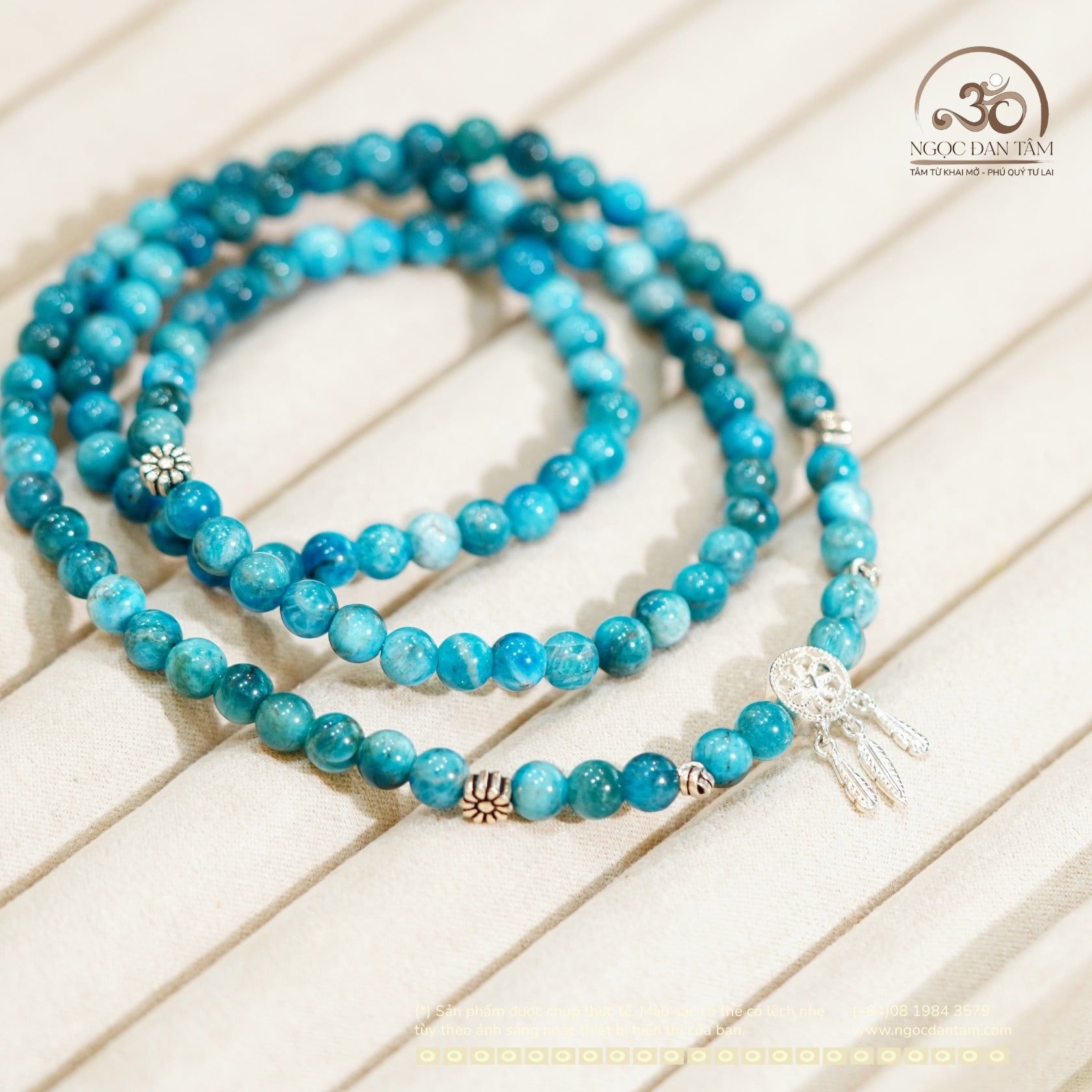  Vòng Cổ Apatite Phối Charm Dreamcatcher 