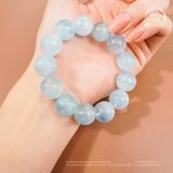  Vòng Tay Đá Aquamarine 14mm 3A 