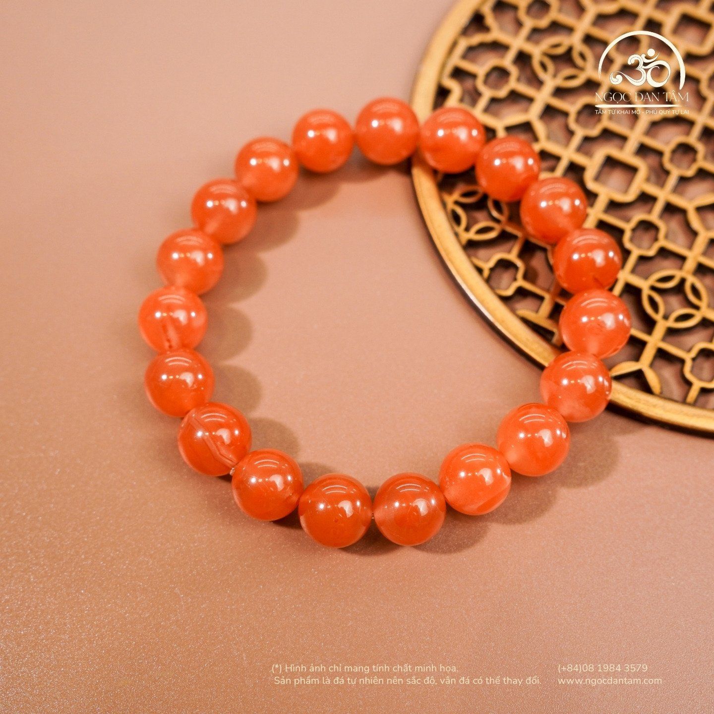  Vòng Tay Carnelian VIP 9mm 5A 