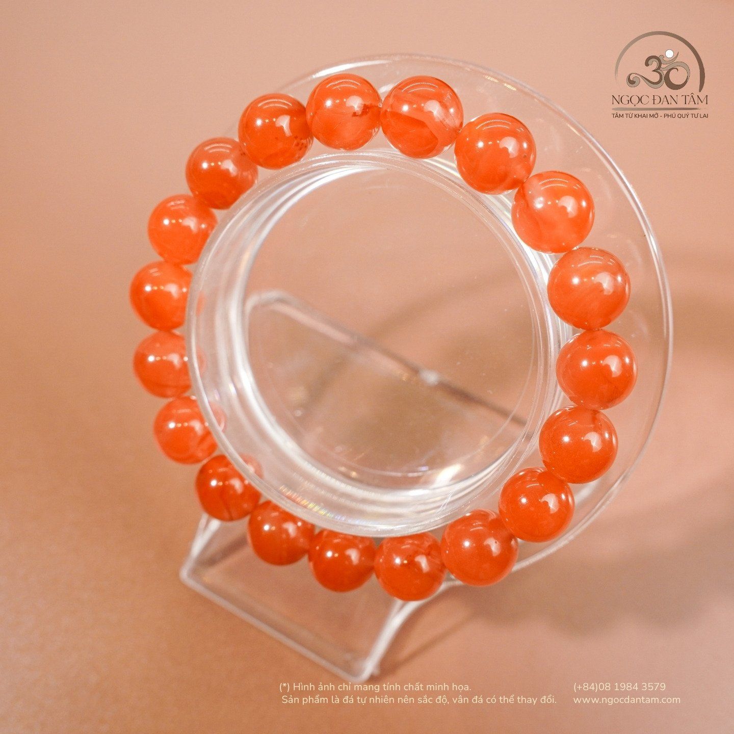  Vòng Tay Carnelian VIP 9mm 5A 