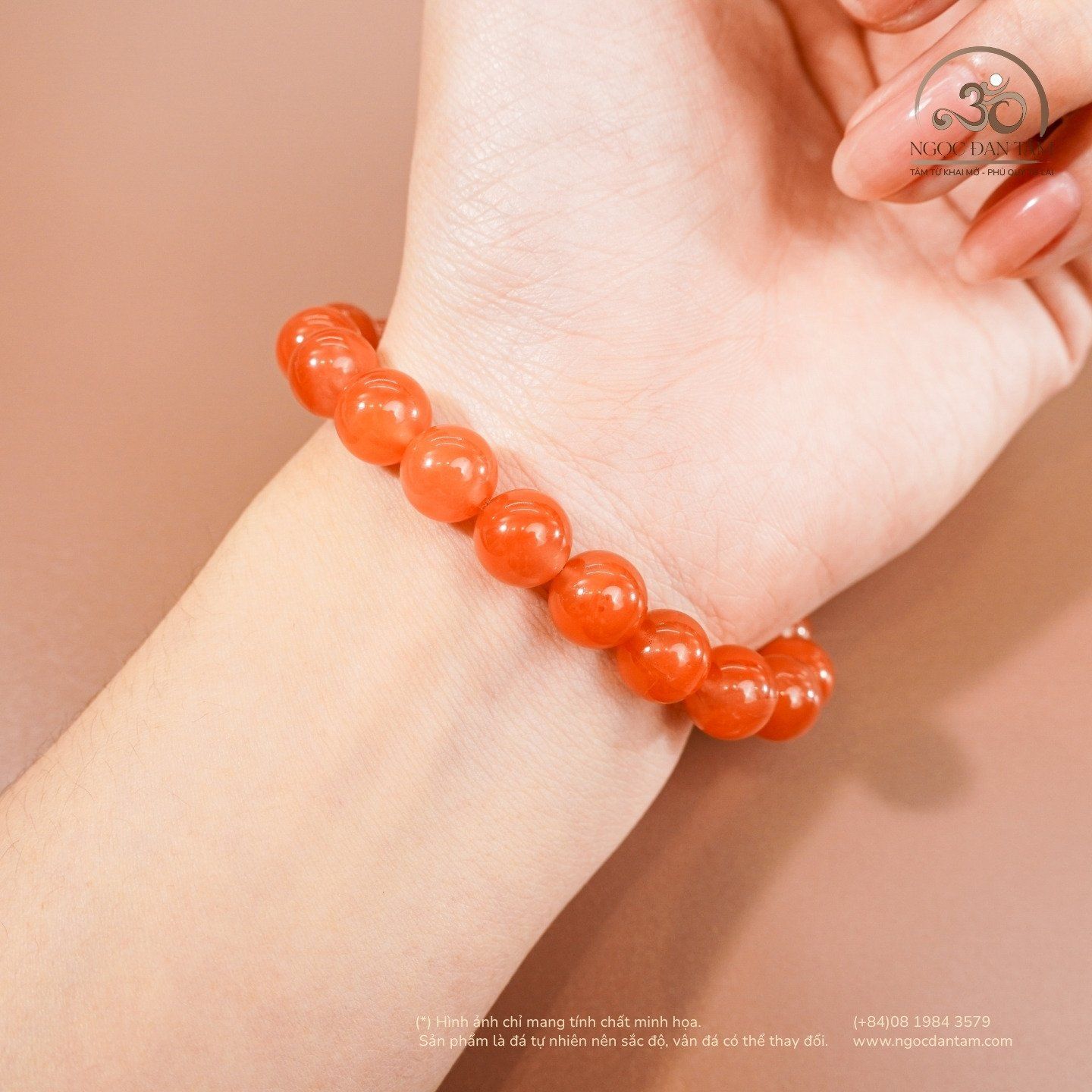  Vòng Tay Carnelian VIP 9mm 5A 