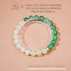  Vòng Tay Thạch Anh Dâu Tây Xanh 8mm 3A Phối Đá Prehnite 8mm 3A 