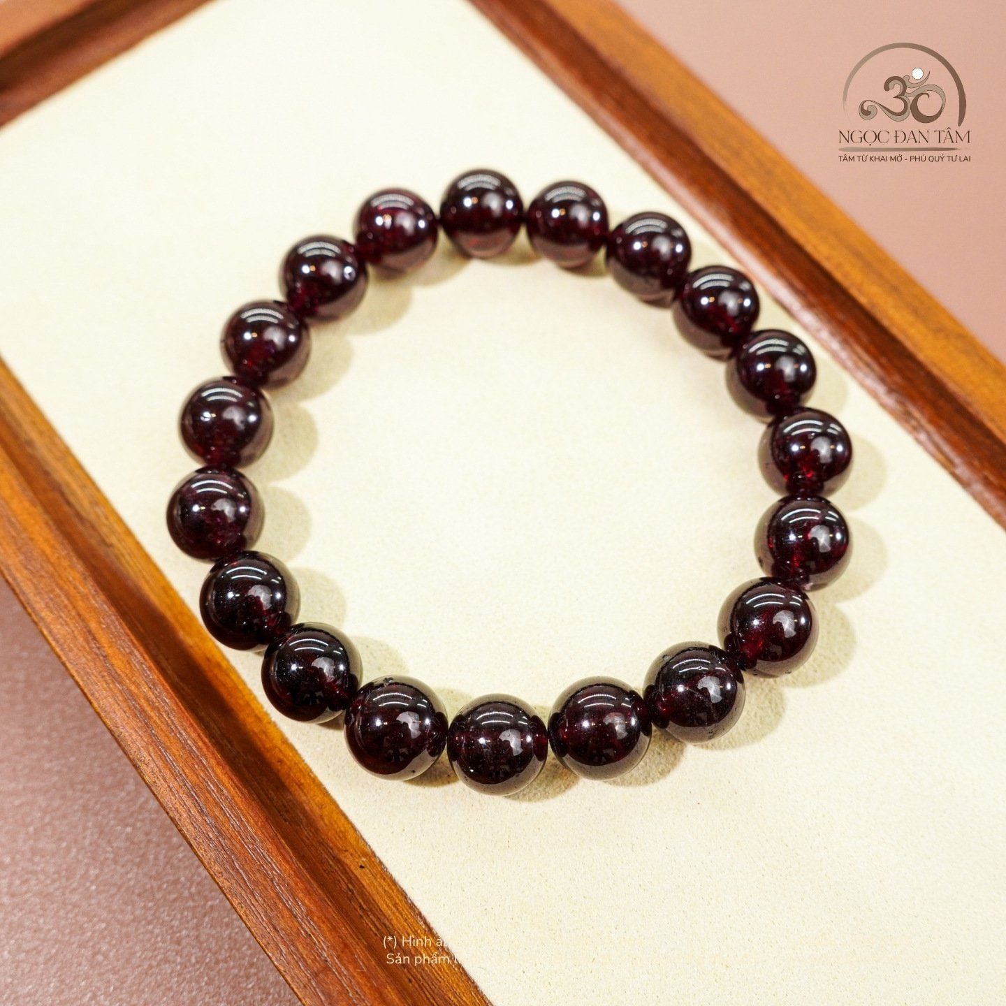  Vòng Tay Garnet Tím 10mm 5A 