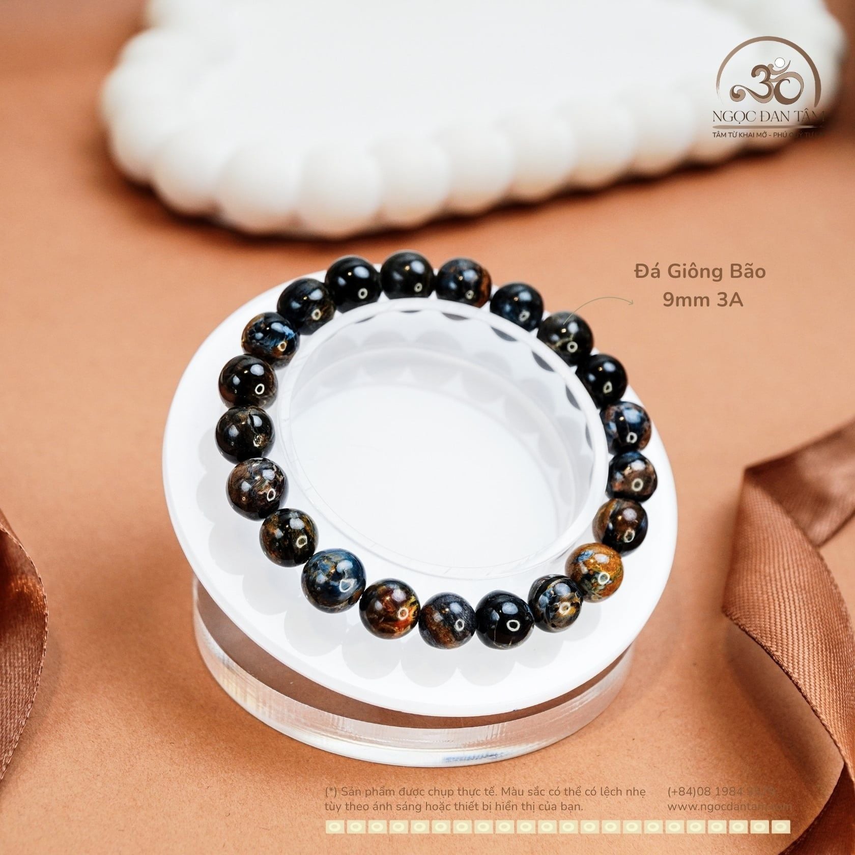  Vòng Tay Đá Giông Bão 9mm 3A 