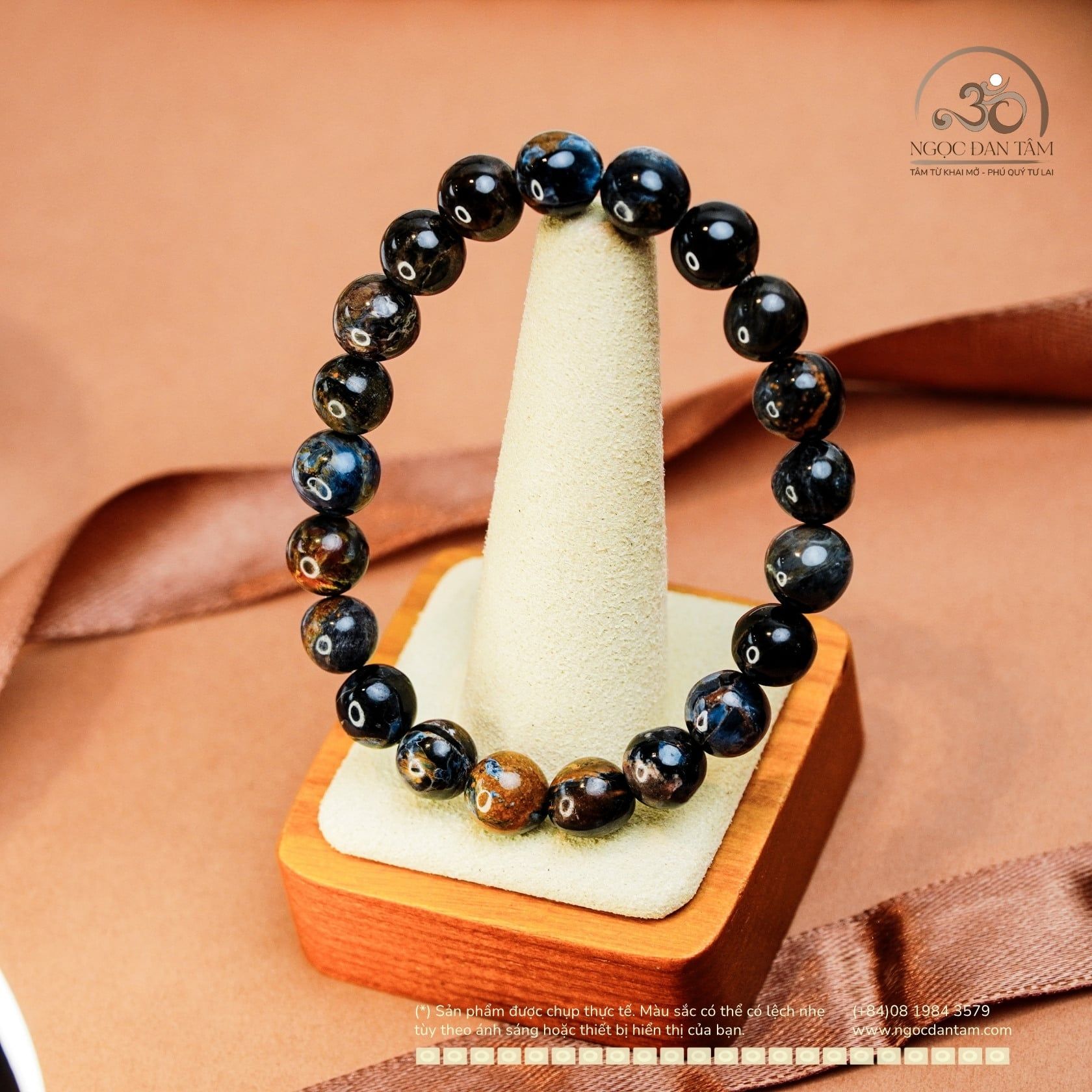  Vòng Tay Đá Giông Bão 9mm 3A 