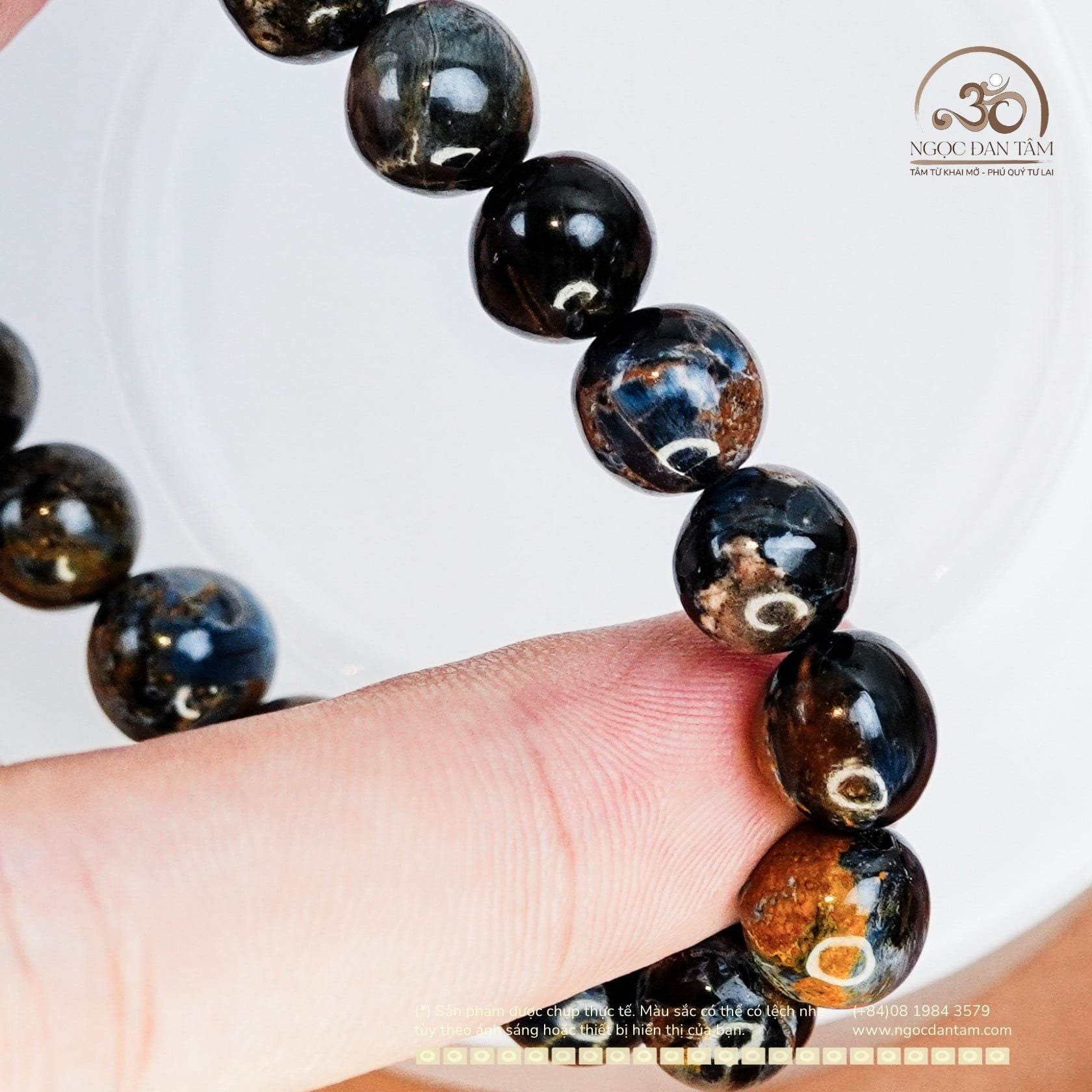  Vòng Tay Đá Giông Bão 9mm 3A 