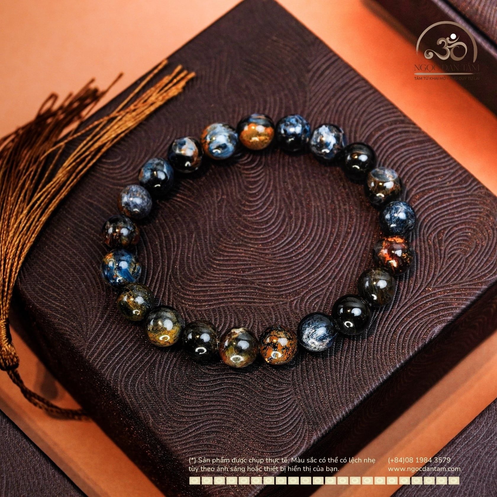  Vòng Tay Đá Giông Bão 9mm 3A 