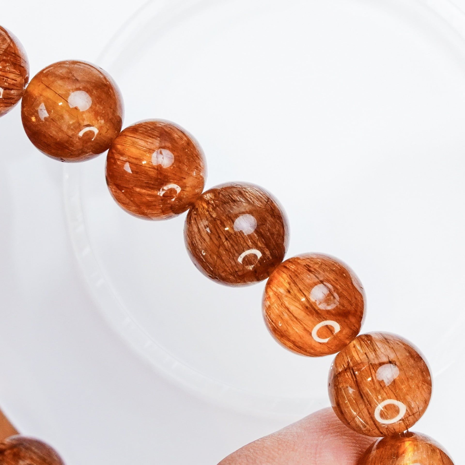  Vòng Tay Thạch Anh Tóc Đỏ 11mm 6A 