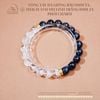  Vòng Tay Đá Giông Bão 8mm 5A , Thạch Anh Ưu Linh Trắng 8mm 2A Phối Charm 