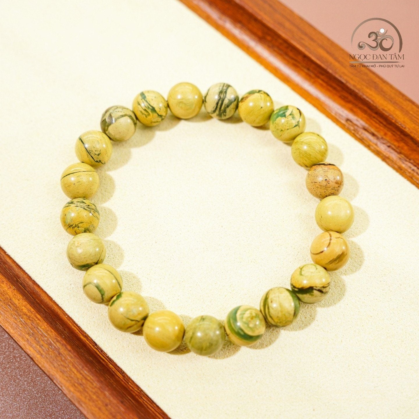  Vòng tay Đá Green Dragon 8mm - 10mm 2A 