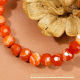  Vòng Tay Mã Não Đỏ Thuôn 6x8mm 2A 