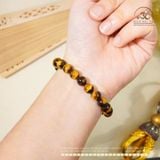  Vòng Tay Mắt Hổ Vàng Nâu 8mm 5A 