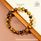  Vòng Tay Mắt Hổ Vàng Nâu 8mm 5A 