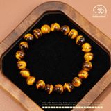  Vòng Tay Mắt Hổ Vàng Nâu 8mm 5A 