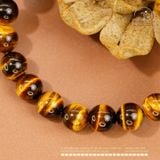  Vòng Tay Mắt Hổ Vàng Nâu 8mm 5A 
