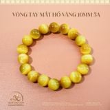  Vòng Tay Đá Mắt Hổ Vàng 10mm 5A 