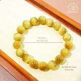  Vòng Tay Đá Mắt Hổ Vàng 10mm 5A 