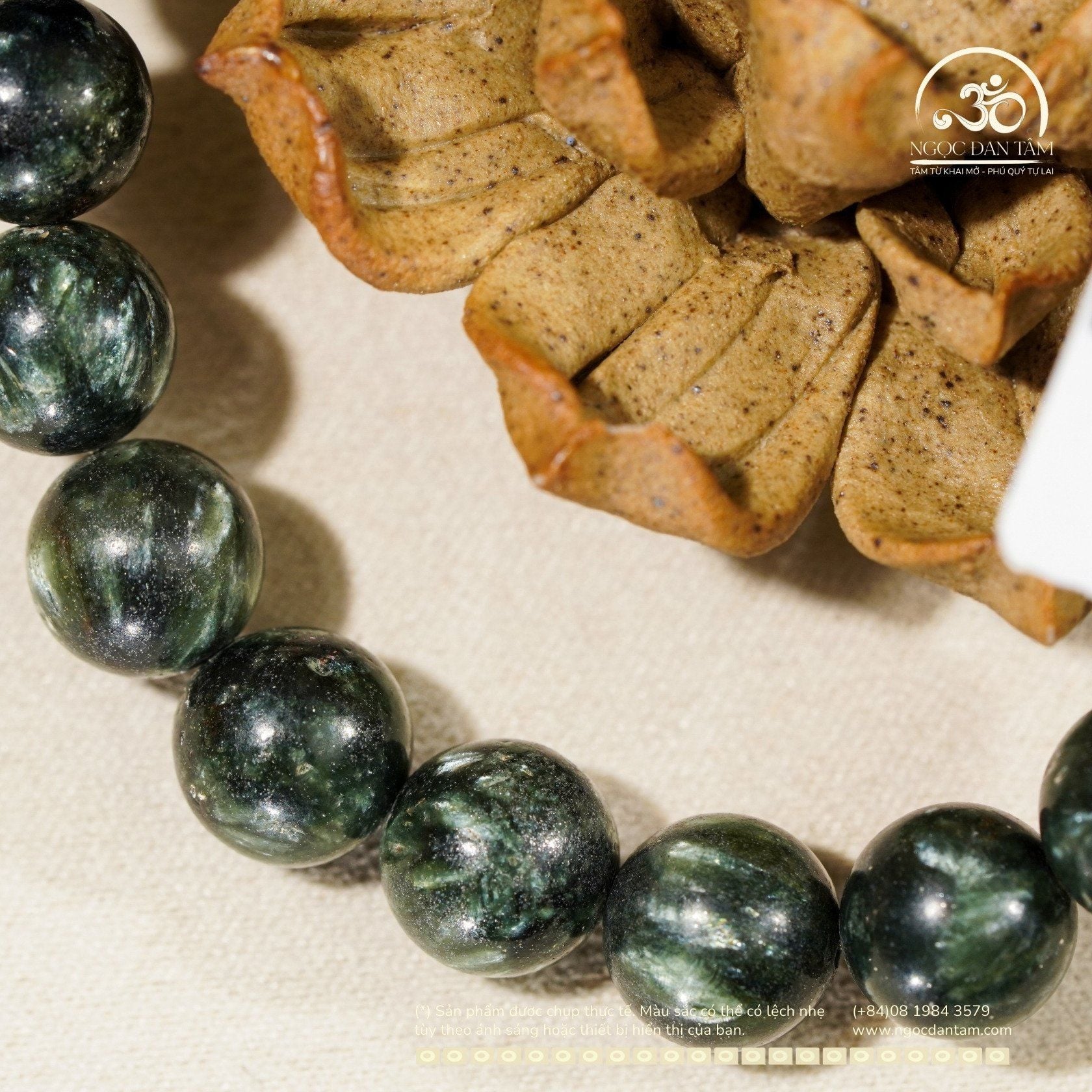  Vòng Tay Đá Mắt Rồng Xanh Vip 10mm 5A 