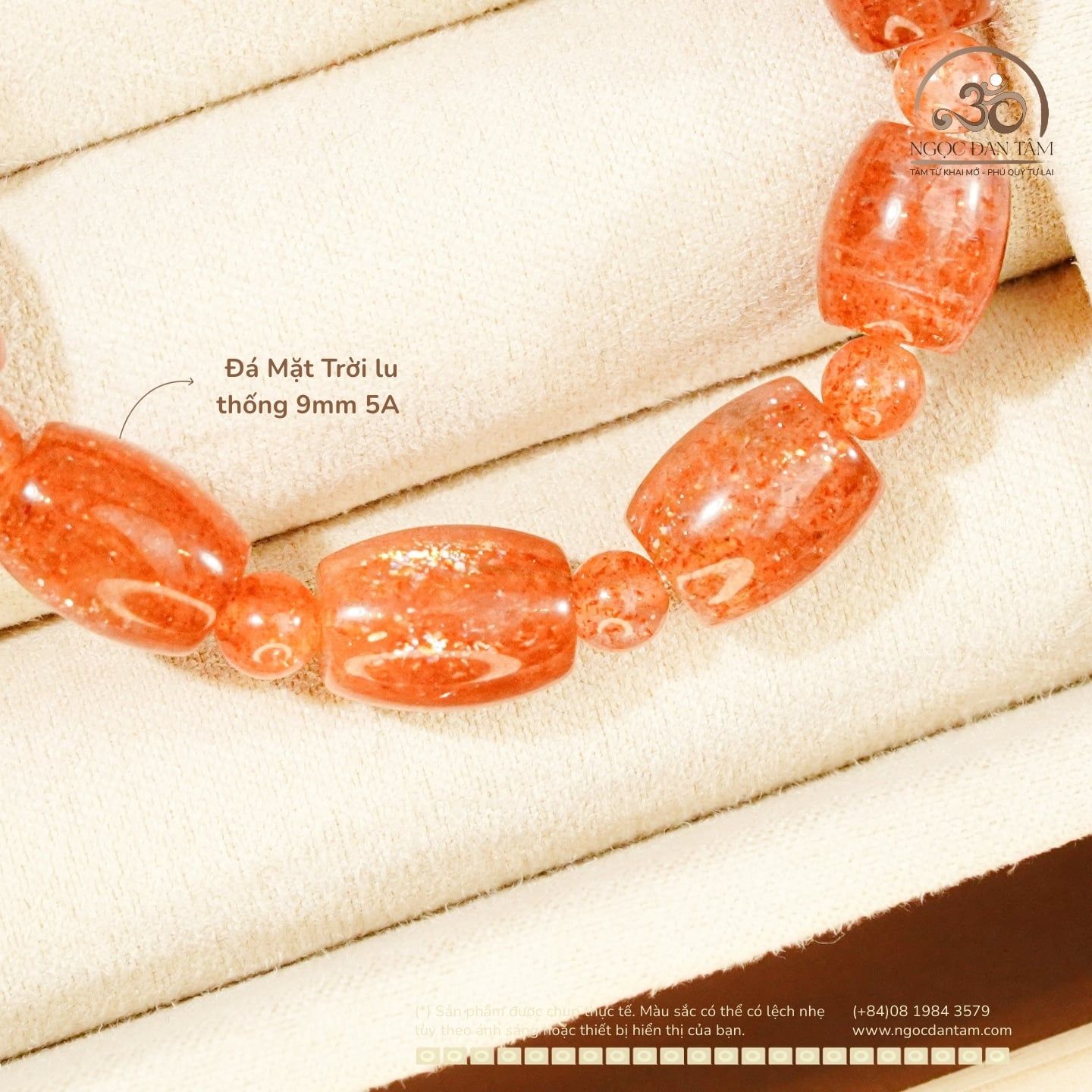  Vòng Tay Mặt Trời lu thống 9mm 5A 