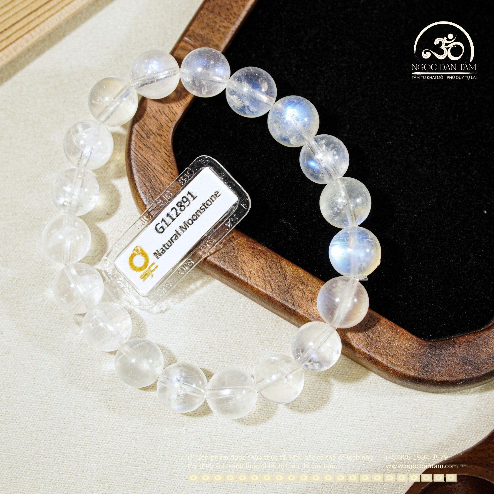  Vòng Tay Đá Mặt Trăng 10mm 8A 