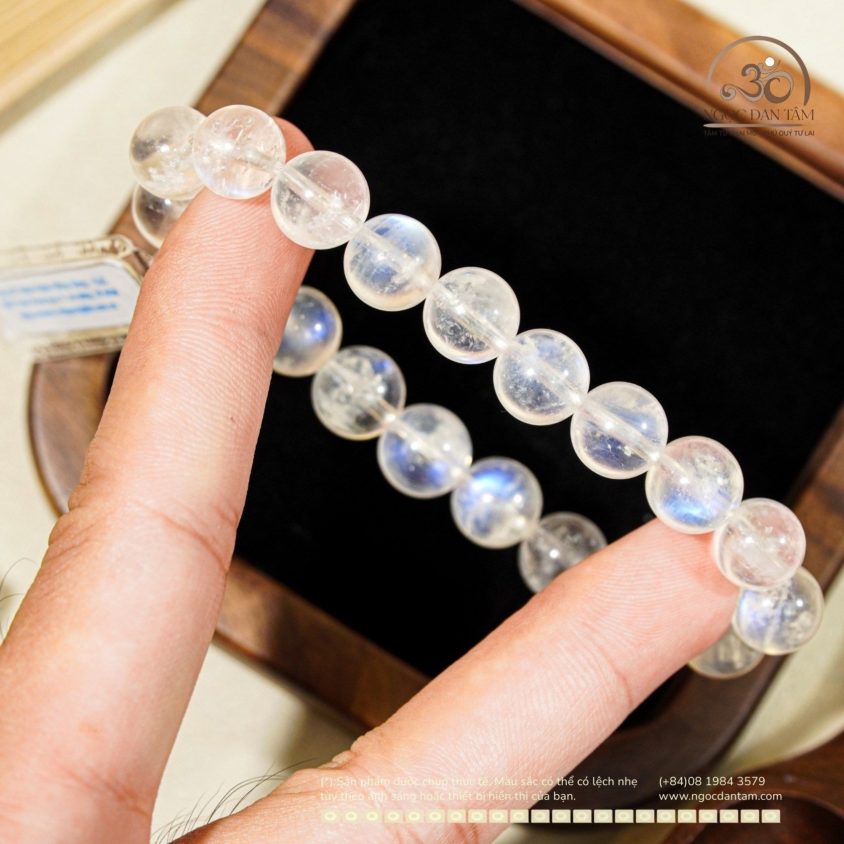  Vòng Tay Đá Mặt Trăng 10mm 8A 