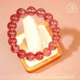  Vòng Tay Thạch Anh Dâu Tây 11mm 5A 