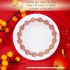 Vòng Tay Thạch Anh Dâu Tây 8mm 2A Phối Charm Lồng Đèn