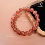  Vòng Tay Thạch Anh Dâu Tây 9mm 5A 