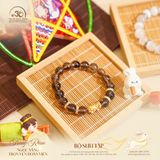  Vòng Tay Thạch Anh Khói Phối Charm Tỳ Hưu 