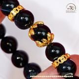  Vòng Tay Mắt Chim ưng 10mm 5A Phối Charm Đế Ốp Hoa 