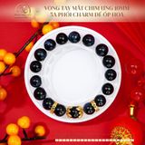  Vòng Tay Mắt Chim ưng 10mm 5A Phối Charm Đế Ốp Hoa 
