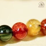  Vòng Cổ Thạch Anh Tóc Hỗn Hợp 6mm 