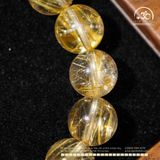  Vòng Tay Thạch Anh Tóc Vàng 12mm 7A 