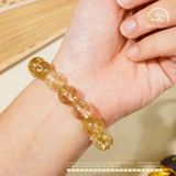  Vòng Tay Thạch Anh Tóc Vàng 12mm 7A 