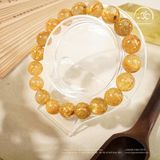  Vòng Tay Thạch Anh Tóc Vàng 10,8mm 7A 