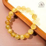  Vòng Tay Thạch Anh Tóc Vàng 10mm 7A 