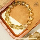  Vòng Tay Thạch Anh Tóc Vàng 12mm 7A 