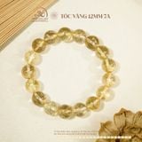  Vòng Tay Thạch Anh Tóc Vàng 12mm 7A 