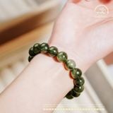  Vòng Tay Thạch anh tóc xanh 12mm 4A 