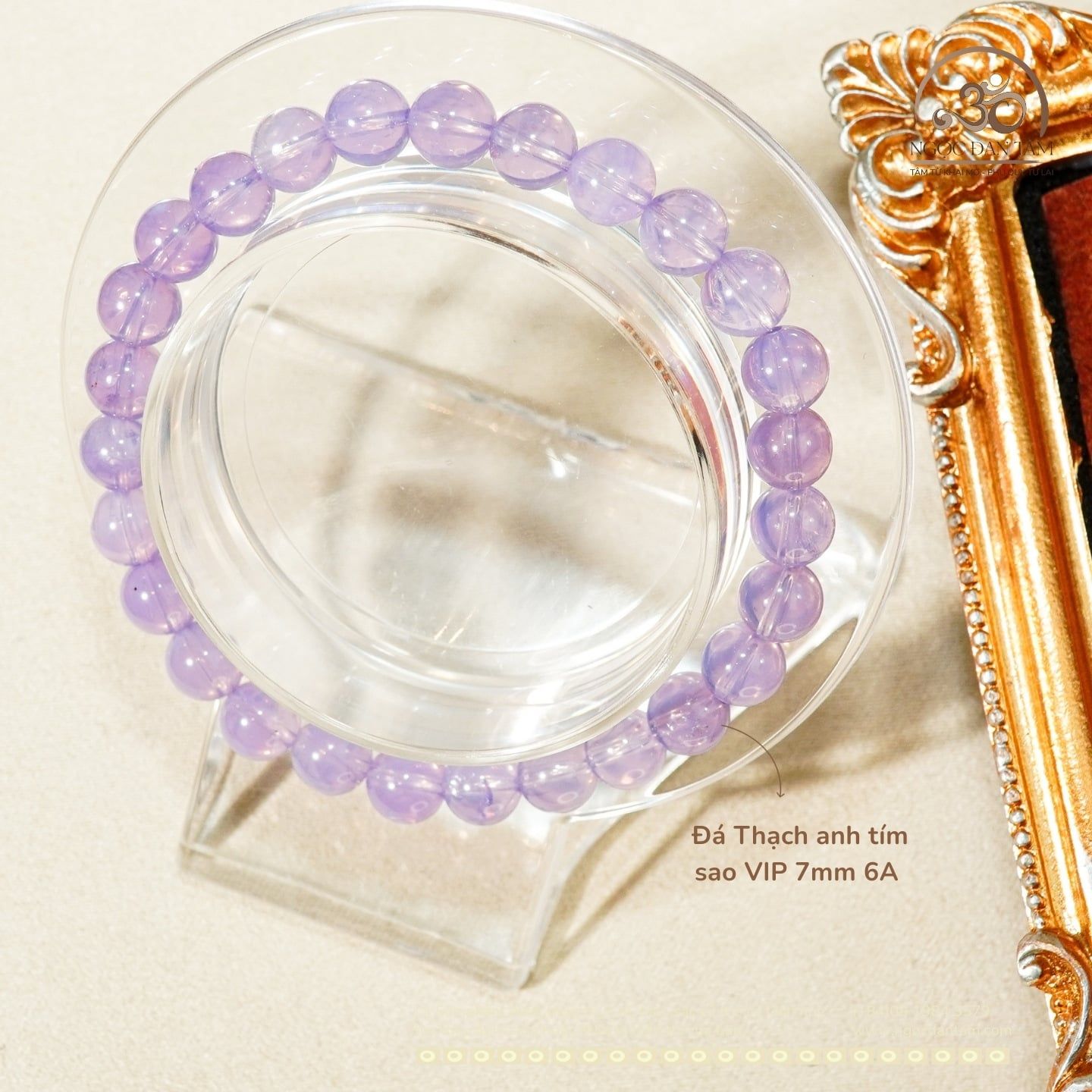  Vòng Tay Thạch anh tím sao VIP 7mm 6A 