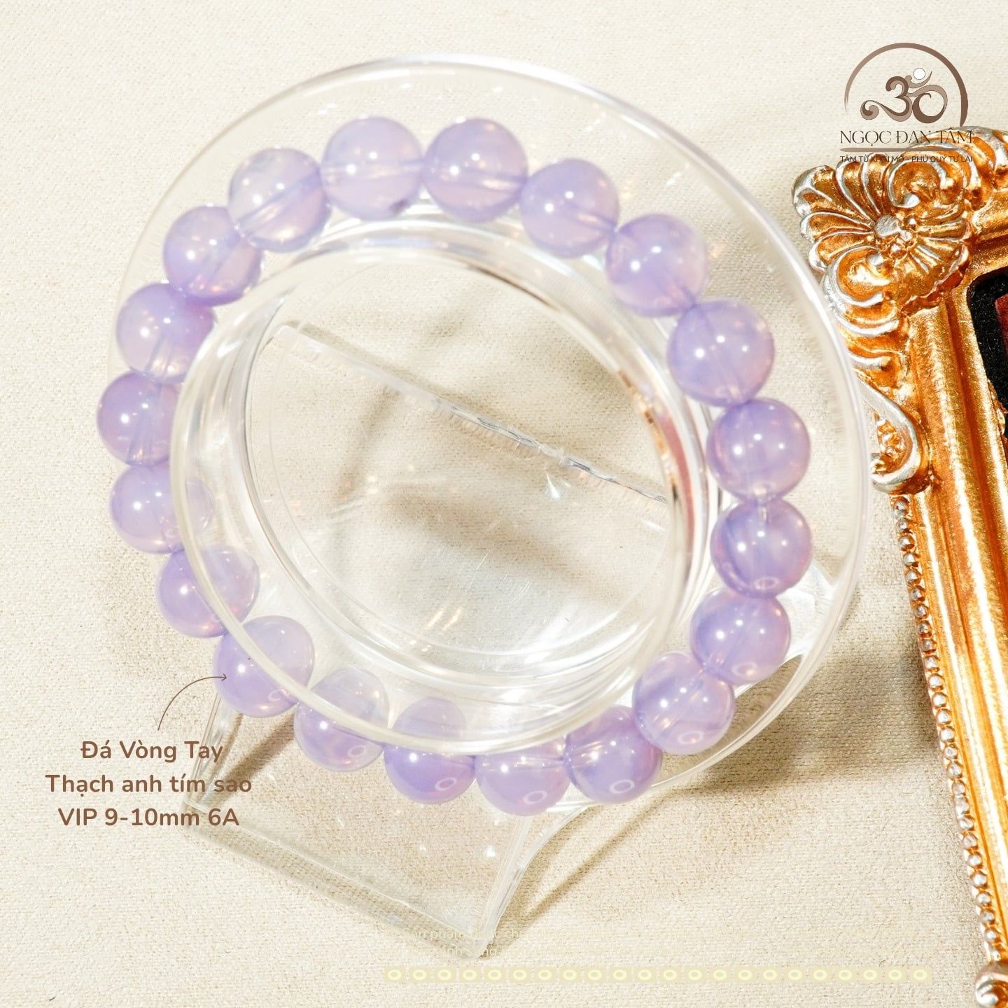  Vòng Tay Thạch anh tím sao VIP 9-10mm 6A 