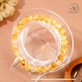  Vòng Tay Đá Thạch Anh Vàng Thuôn 6x8mm 2A 