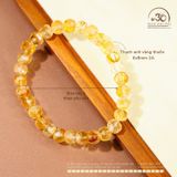  Vòng Tay Đá Thạch Anh Vàng Thuôn 6x8mm 2A 