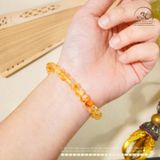  Vòng Tay Đá Thạch Anh Vàng Thuôn 6x8mm 2A 